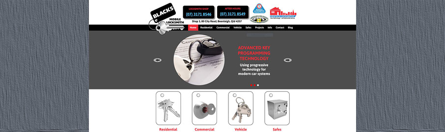Ad Advantage created Blacks Locksmith 33 page website, effectively promoting and managing their digital and printed marketing media.