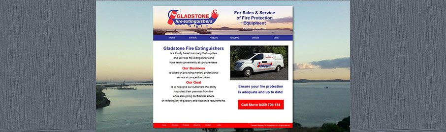 Ad Advantage created Gladstone Fire Extinguishers 6 page website, effectively promoting and managing their digital and printed marketing media.