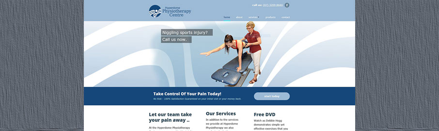 Ad Advantage created Hyperdome Physiotherapy 14 page website, effectively promoting and managing their digital and printed marketing media.