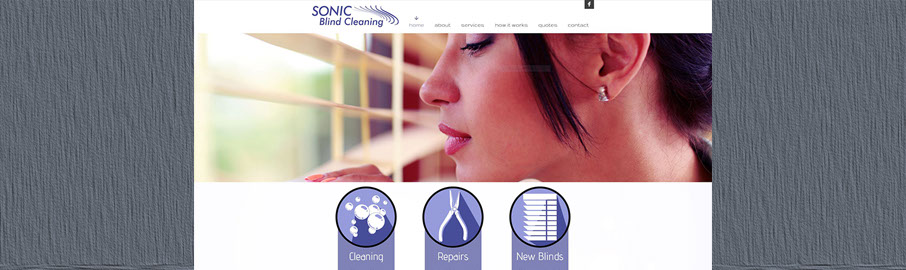 Ad Advantage created Sonic Blind Cleaning 13 page website, effectively promoting and managing their digital and printed marketing media.